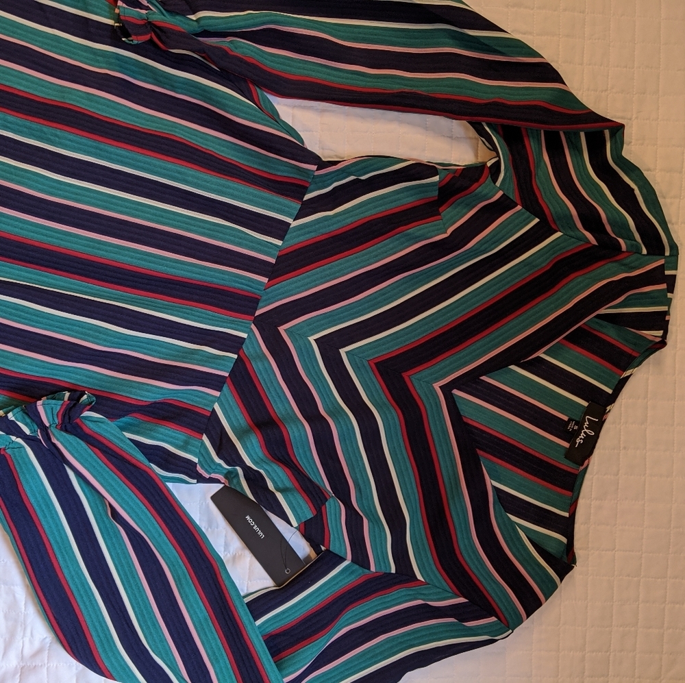 Striped midi dress Lulus